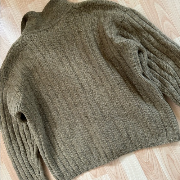 Simons Brown Rib Knit Sweater - Picture 7 of 7
